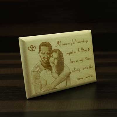 "Personalised Engraving on Wooden Plaque 4x6 - Click here to View more details about this Product